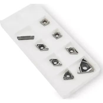 Příslušenstí k soustruhu Náhradní břitové destičky na hliník pro sadu nožů 12*12 mm (MT10040), sada 8 ks