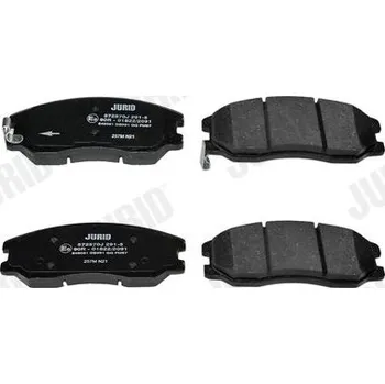 Brzdová destička Sada brzdových destiček, kotoučová brzda JURID 572570J