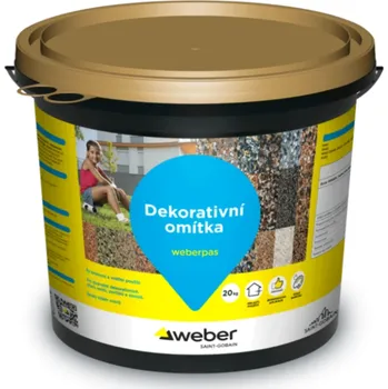 Fasádní barva Weberpas design sand - 20 kg DE SA OGZZ (ks) - množstevní sleva při odběru nad 15 000 Kč