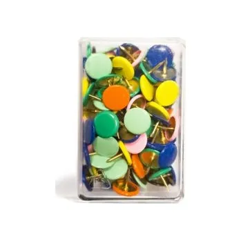 Připínáčky barevné mix (100 ks)