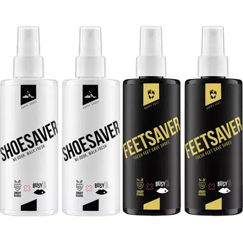 Kosmetika na nohy Angry Beards Saver Set Shoe & Feet Spray 4x200 ml - Velká sada sprejů do bot a na nohy proti zápachu