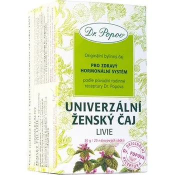 Čaj Univerzální ženský čaj Livie, porcovaný čaj, 30 g Dr. Popov