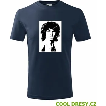 Dětské tričko Jim Morrison - Barva: námořní modrá, Velikost 6let