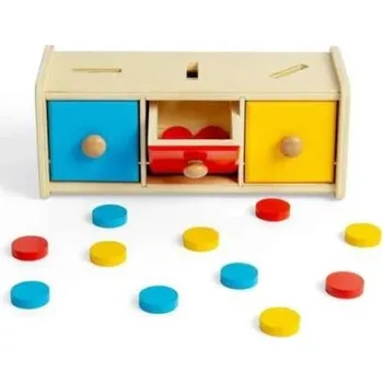 Dřevěná hračka Bigjigs Toys Třídění podle barev 16 ks