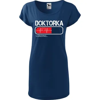 Dámské tričko DOBRÝ TRIKO Dámské tričko/šaty Doktorka loading Velikost: 2XL, Barva: Půlnoční modrá