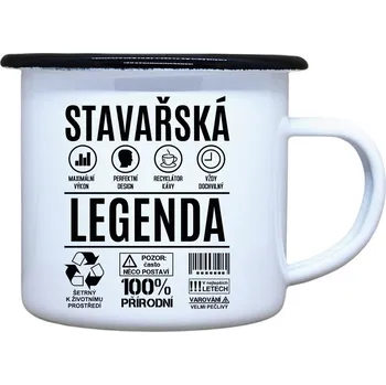 DOBRÝ TRIKO Plecháček s potiskem Stavařská legenda Velikost plecháčku: 330 ml