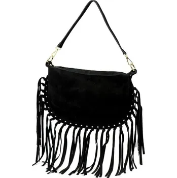 Kabelka Kožená kabelka Luka 25-015 - černá