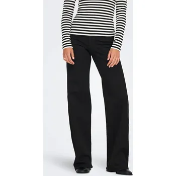 Dámské džíny Only dámské komfortní široké džíny Madison černé Velikost: L/34