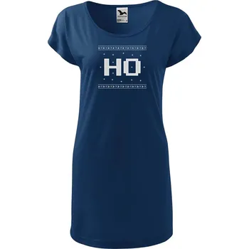 Dámské tričko DOBRÝ TRIKO Dámské vánoční tričko/šaty HO Velikost: L, Barva: Půlnoční modrá