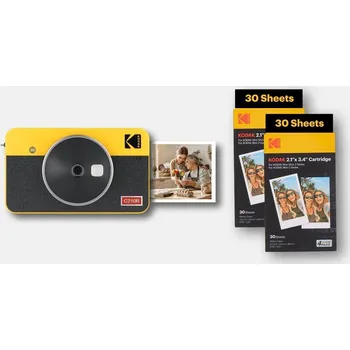 Digitální kompakt KODAK instantní fotoaparát Mini Shot 2 Retro C210R žlutá