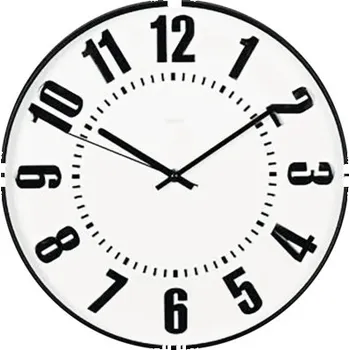 Hodiny Nástěnné hodiny Hama Formentera Quarz černé/bílé Ø 35 cm