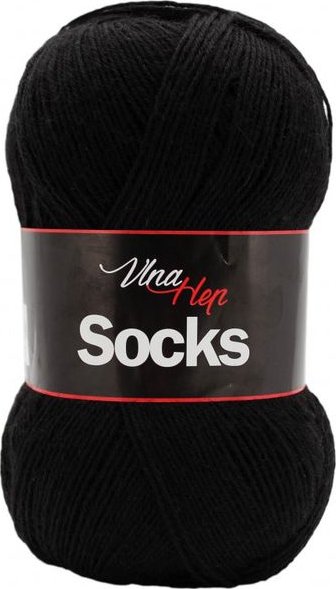 Příze Socks, 6001, černá