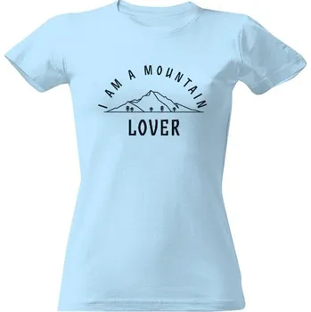 Dámské tričko Tričko s potiskem Mountain lover - černá dámské