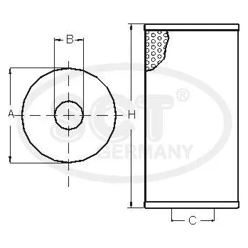 Filtr do auta SCT - MANNOL SH 425/1 P Olejový filtr (SH425/1P)