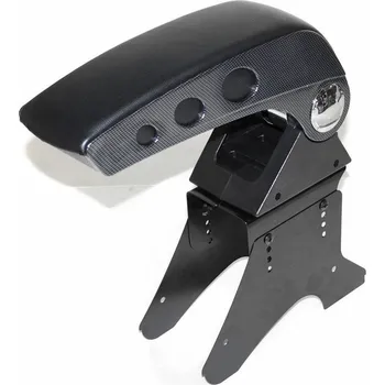 Loketní opěrka autoDS Univerzální loketní opěrka NEW carbon - úložný prostor Kůže