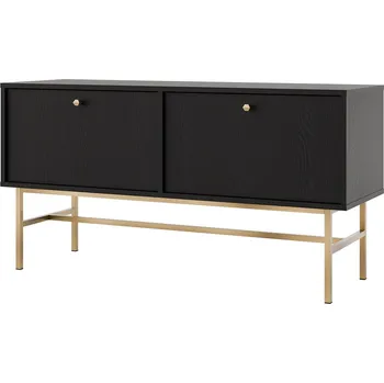 Televizní stolek TOKYO 3 c | TV stolek RTV 302 | 120,6 cm | černá grafit/zlatá