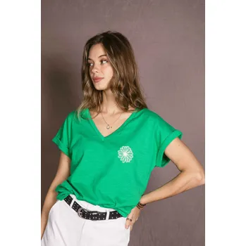 Dámské tričko Triko Sarah John Paris F2363 barva: zelená, velikost: *SET 2x S/M-L/XL