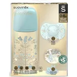 SUAVINEX | GOLD SET LÁHEV 270ml + DUDLÍK FYZIOLOGICKÝ 0/6 + KLIP GOLD - MODRÁ