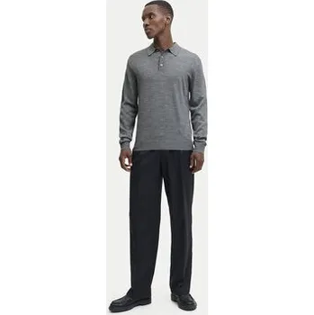 Pánský svetr Jack & Jones Svetr Merino 12281757 Šedá Regular Fit M