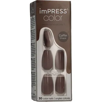 Umělé nehty KISS imPRESS color Press-On Manicure M 30 ks odstin 507 Dusk Till Dawn
