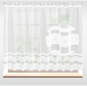 Záclona Záclona žakárová, Emma metráž, bílá