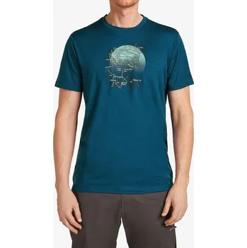 Merino triko Icebreaker Merino 150 Tech Lite SS Tee Ruapehu Round - atlantis