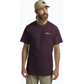 Pánské tričko Pánské tričko Jack Wolfskin Essential amaranth