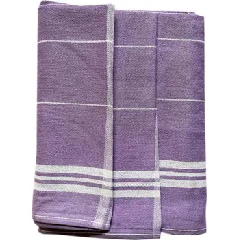 Utěrka Kuchyňské utěrky z Egyptské bavlny 3 ks vzor č.65 fialová