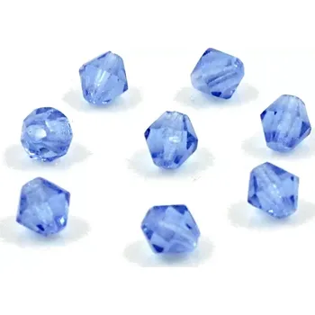 Korálek Korálky sluníčka skleněná 5mm modrá – 30 ks