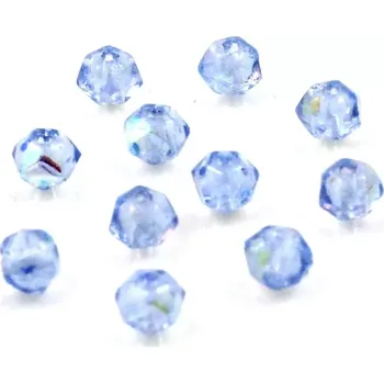 Korálek Korálky broušené AB modré – 50 ks