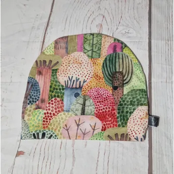 Kojenecká čepice Yháček Rostoucí čepička Yháček, Pastelové stromky Velikost:: L