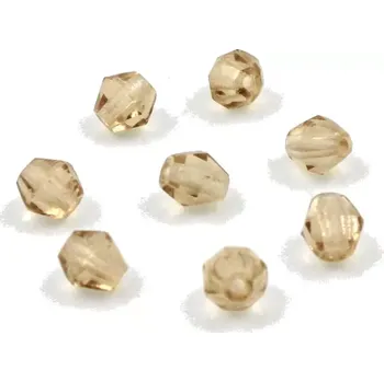 Korálek Korálky sluníčka skleněná 5mm hnědá – 30 ks