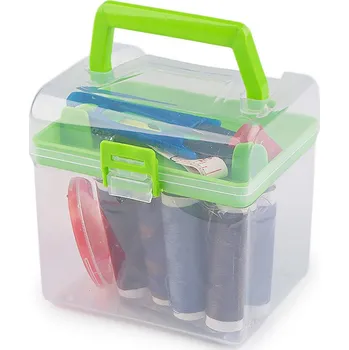 Sada na šití v boxu, barva 1 zelená sv.