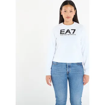 Dámská mikina Mikina EA7 Emporio Armani Train Logo Series W T-Top Cn C White Alyssum S