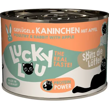 Krmivo pro kočku 6x200g Lucky Lou Adult - drůbeží a králičí