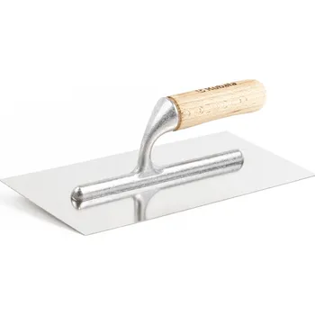 Zdenické nářadí Hladítko K nerez hladké 13x27cm, rukojeť dřevo profi/0472