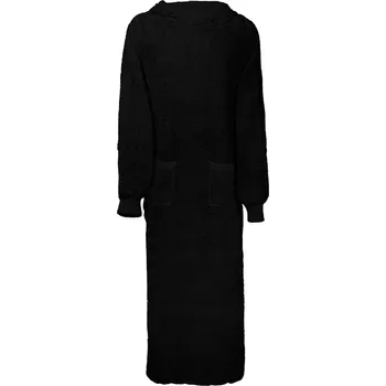 Dámský župan vidaXL Mikina s kapucí KINN Černá XXL Bavlna