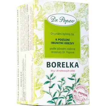 Čaj Borelka, porcovaný čaj, 30 g Dr. Popov