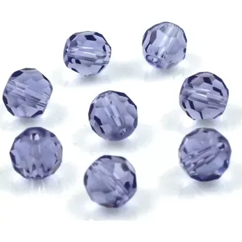 Korálek Broušené korálky 6mm fialovomodré – 30 ks