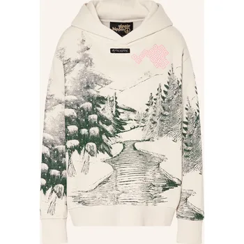 Dámská mikina Yippie Hippie Dámská Mikina S Kapucí, krémová / bílá, 36