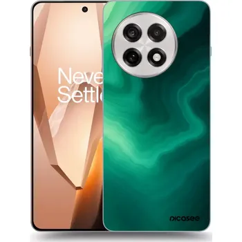 Pouzdro na mobilní telefon Picasee silikonový černý obal pro OnePlus 13R 5G - Malachite