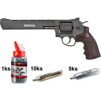 Vzduchovka Vzduchový revolver Bruni Super Sport 703 černý Výhodný SET