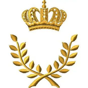 Dámský župan rámeček k výšivce monogramu korunka a vavřín