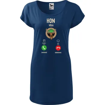 Dámské tričko DOBRÝ TRIKO Dámské tričko/šaty Hon volá Velikost: 2XL, Barva: Půlnoční modrá