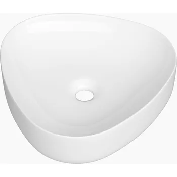 Umyvadlo Gamma Vaso, asymetrické umyvadlo 40x40 cm, bílá lesklá, GMA-UC-VASO