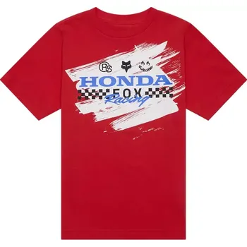 Chlapecké tričko Fox Youth Fox x Honda Tee red YXL