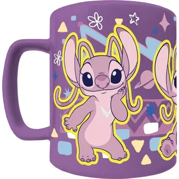 EPEE Merch - Pyramid Keramický hrnek s chlupatým odnímatelným obalem Disney Lilo & Stitch Angel FZMG2401021 440 ml