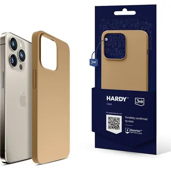 Pouzdro na mobilní telefon 3mk ochranný kryt HARDY Silicone MagCase pro Apple iPhone 15 Pro Max, Dark Gold