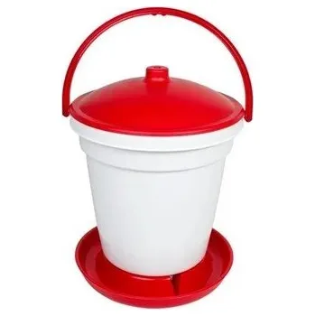 Chov hospodářského zvířete Napájecí kbelík pro drůbež 18ltr plast s držadlem