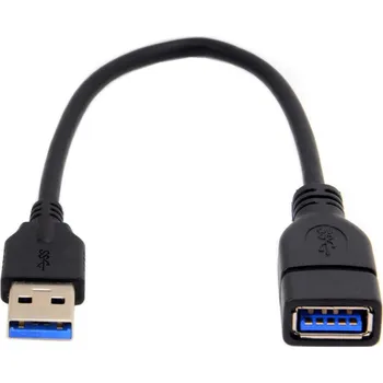 Kabel do PC USB 3.0 A (M) - USB A (F) prodlužovací kabel, 30 cm